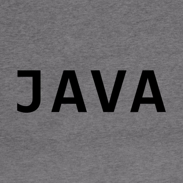 Java programing language simple black logo by Pavlushkaaa